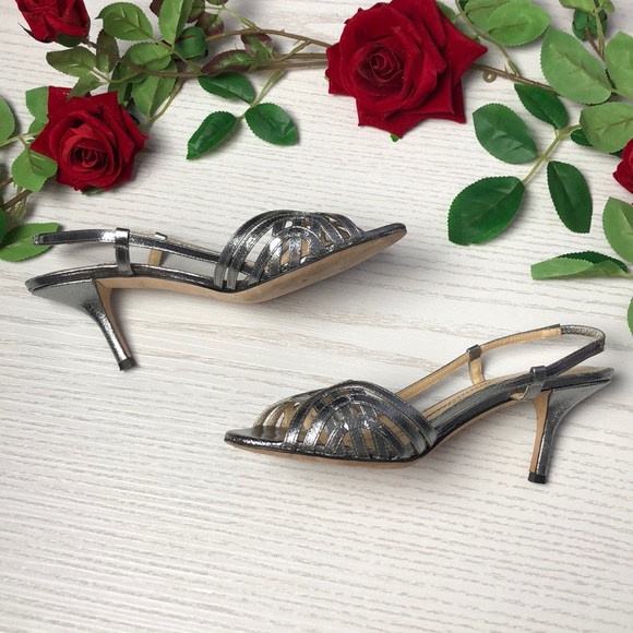 kate spade Silver Strappy Slingback Heel - Picture 5 of 8